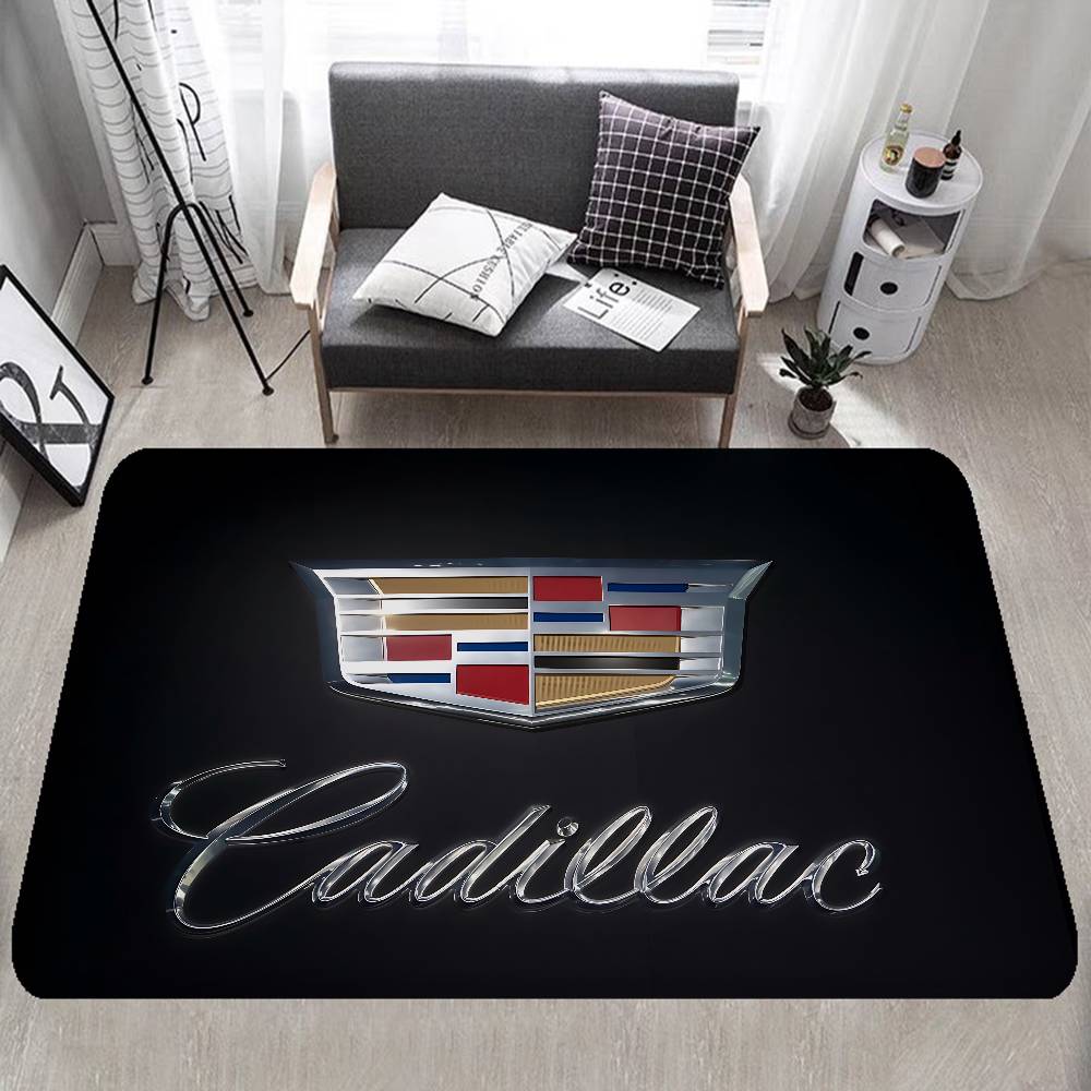 AABKH1 C-Cadillac Car Door Mat Washable Non-Slip Living Room Sofa Chairs Area Mat Kitchen Doormat Area Rug