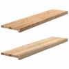 Vidaxl Window Sills 2 Pcs, Raw, 110X30X2 Cm, Solid Oak Wood
