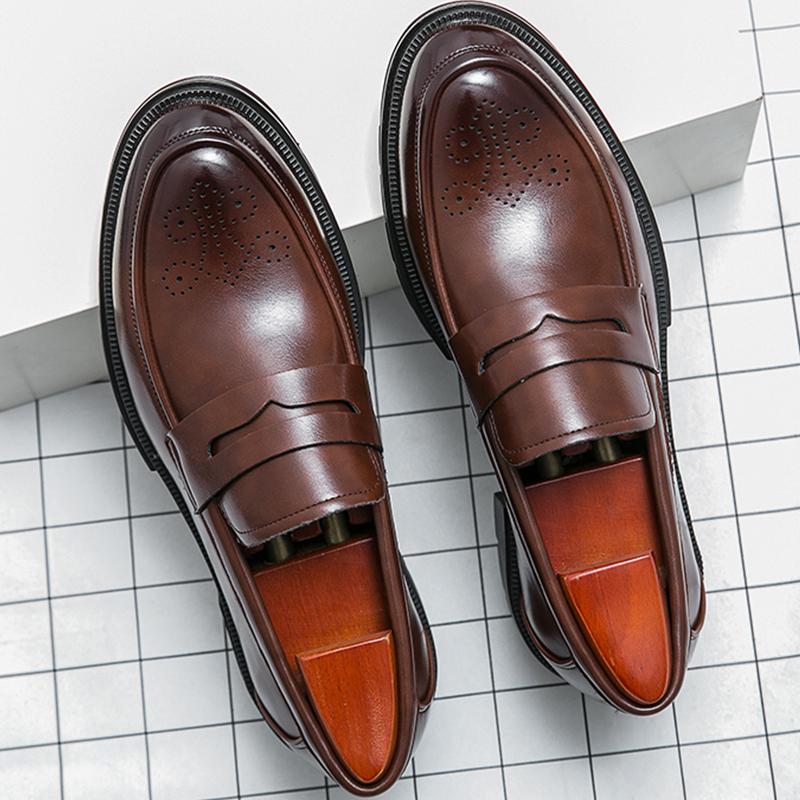 Office Men's Dress Shoes Classic Casual Business Shoes For Men Party Wedding Brogues Shoes Social Formal Leather Loafers Male