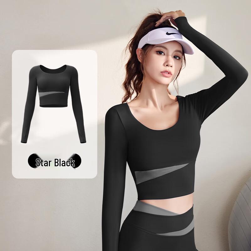 Dongchen Pufi JYMC023 Women s Long Sleeve Yoga & Fitness Top S