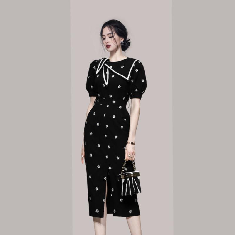 2022 Korean Style Luxury Embroidered Women's Evening Dress