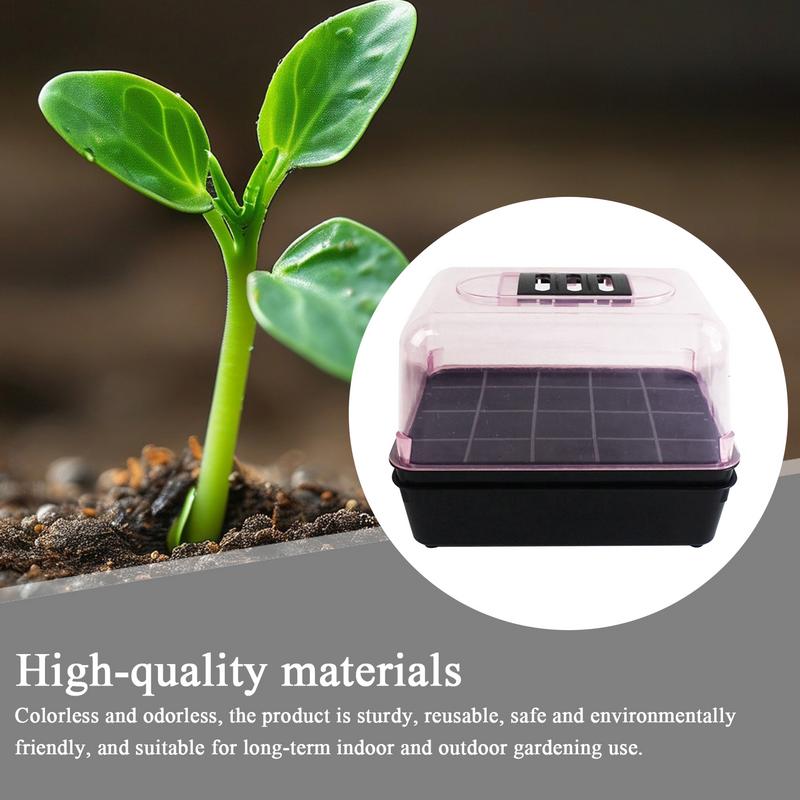 Germination Tray Seedling Growing Box Portable Independent Growing Germination Tray for Flower Succulent Vegetable Farm Use