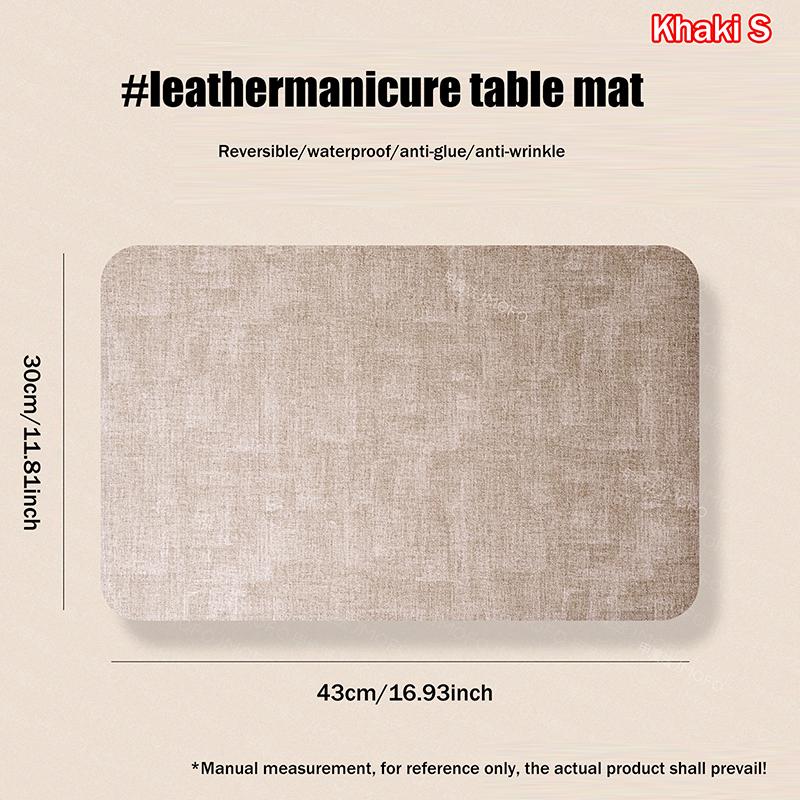 

Килимок для манікюрного столу М яка складана підставка для руки для манікюру Водонепроникний стійкий до подряпин Легко чиститься Офісний килимок для столу Портативні шкіряні килимки S хакі
