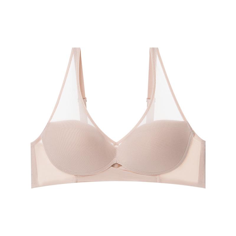 Luxury Mesh Wireless Bra with Real Mulberry Silk Lining