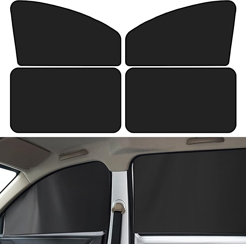 

Car Side Window Sun Shades, Car Window Shades with Magnets, Car Window Shade for Baby, Strong-Light Blocking & чёрный