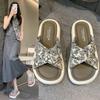 Flat-bottomed slippers New Chinese style summer outer wear New relaxed beach cool slippers