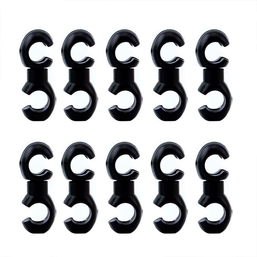 10-Pack Mountain Bike Handcuff Cable Organizer S Buckle for Derailleur & Brake Oil Tube