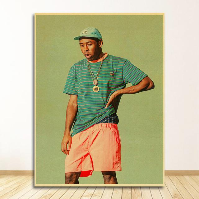 Painting Wall Art for Home/bar Decors Famous Singer Tyler The Creator Poster Retro Vintage Poster Kraft Paper