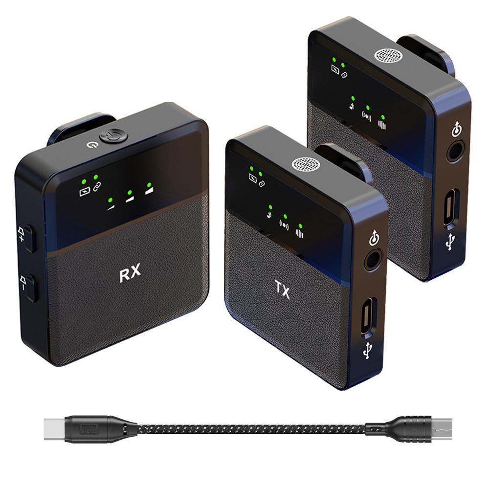 Portable Lavalier Interview Wireless Microphone SX9 for Mobile SLR Camera Interview Speech Video Recording HD Radio