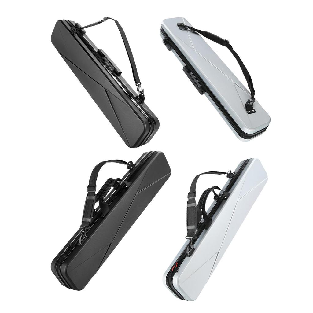 Hard Pool Cue Case Container Portable Organizer Impact Resistant 1/2 Split Club Bag for Training Travel Practice Exercise
