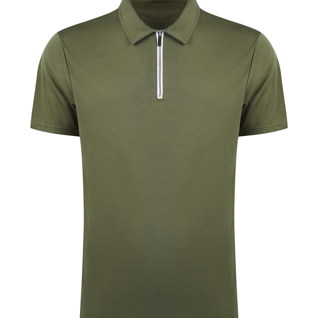 2023 Herren Slim-Fit Poloshirt: Einfarbig, Kurzarm, Umlegekragen, Europäischer & Amerikanischer Stil, Größen bis 5XL.