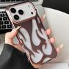 Flame Hollow Cooling Electroplated TPU Phone Case, Heat Dissipation Cover For iPhone18 Pro / 17 Pro