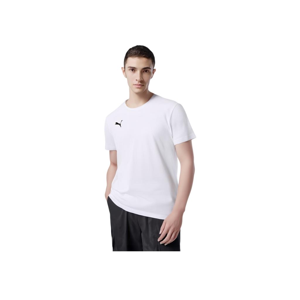 Puma Printed Crew Neck Casual Pullover Short Sleeve T-Shirt Men Tops White 656986-04