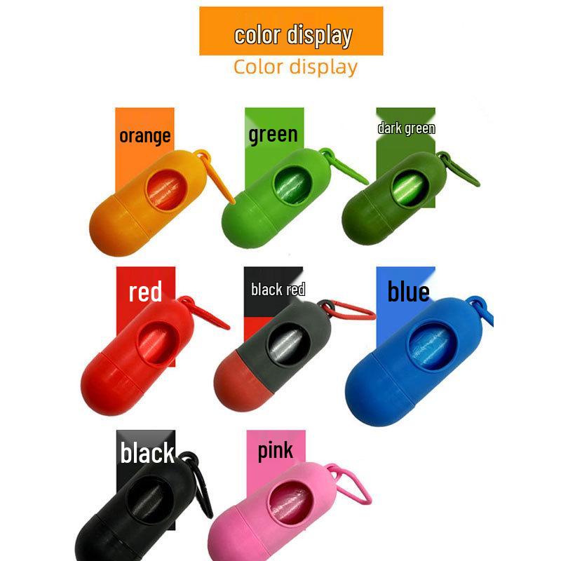 Dispensador de Bolsas para Excrementos de Mascotas con Bolsas de Residuos