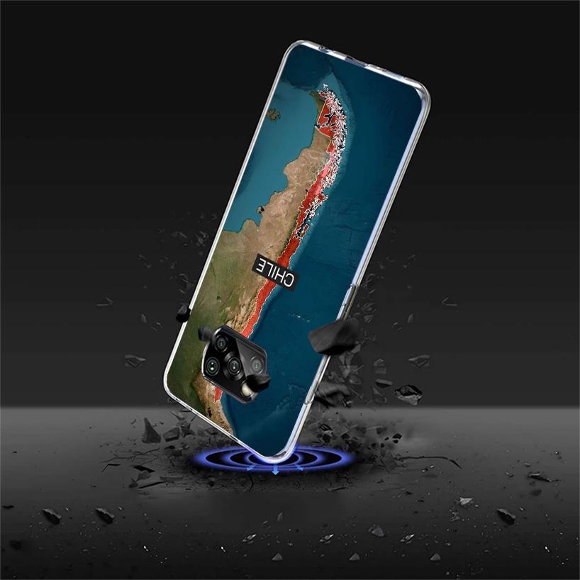 Chile Flag Phone Case For Xiaomi Poco X7 X6 X5 Pro F7 Ultra Redmi 15C 15 13 13C 12 12C 10 10A 10C 9 9A 9C 9T Shell Poco X7 X6 X5