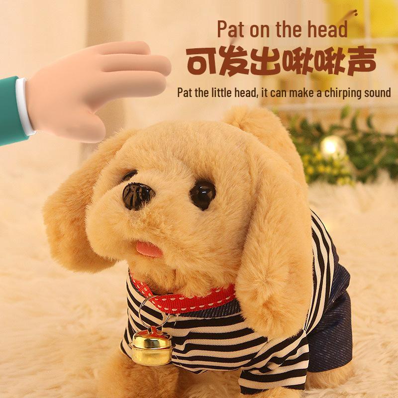 Interactive Plush Puppy: Walking & Barking Electronic Toy Dog for Kids