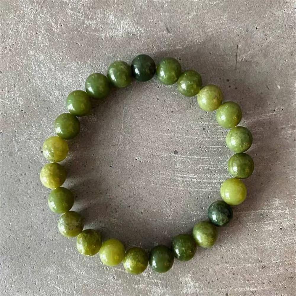 Green Aventurine Tiger's Eye Beaded Elastic Bracelet