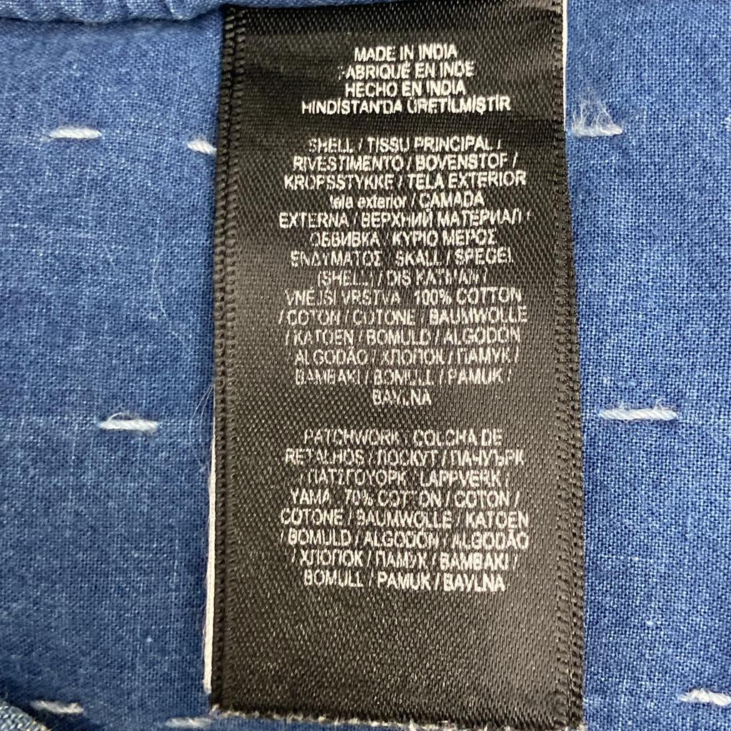 RRL Limited Edition Blue X Indigo Patchwork Denim Sashiko Shirt Tops M IndigoUsed