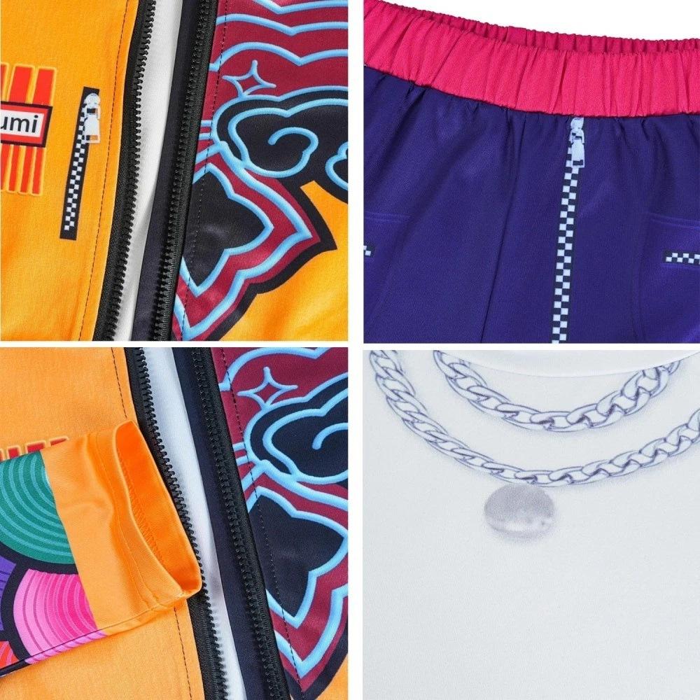 Halloween Children Zoey Mira Rumi Cosplay Costume Carnival, K-Pop Hunters Girl Group Idol Role Play Dress Up Outfit Suit