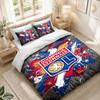 Bedding Set 1 Duvet Cover 2 Pillowcases Lyon FC Print Bedroom Home Decoration