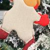 4pcs Elk Christmas Doll Pendant Snowman Christmas Tree Ornament Plush Christmas Doll  Fireplace
