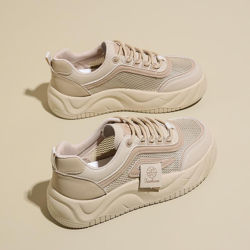 Fashion Sneaker Women's New Spring Platform Women's Shoes Soft Bottom Non-Slip Wide and Fat Feet Pumps