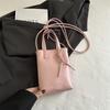 Women's Mini Faux Leather Phone Bag, Trendy Shiny Shoulder Crossbody Purse, Small Handheld Handbag for Daily Outings