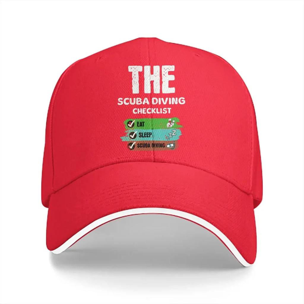 Pure Color Dad Hats Eat Sleep Scuba Hat Sun Visor Baseball Caps Dive Diving Peaked Cap
