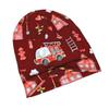 ZLIENSZUS Adult Watercolor Firetruck Knit Hat - Fire -Themed with Watercolor, Stylish for City Wear, Weekend Errands & Themed Outfits, Comfortable for