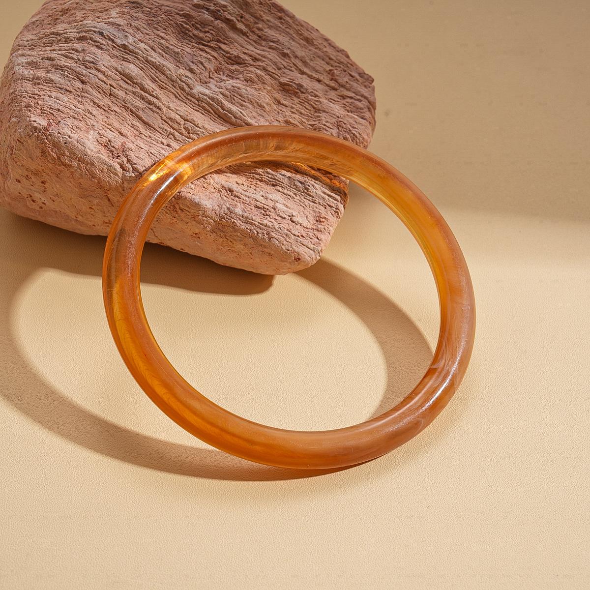 Европейский и американский акриловый размытый геометрический круглый браслет простой ретро браслет нишевые украшения