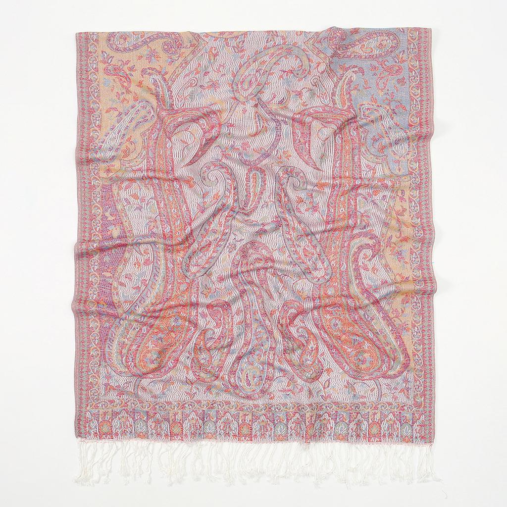 Paisley Embroidery Scarf Tassels Shawl Muslim Women Hijabs Retro Cashew Cotton Wraps Ladies Muffler Foulard Winter Scarves