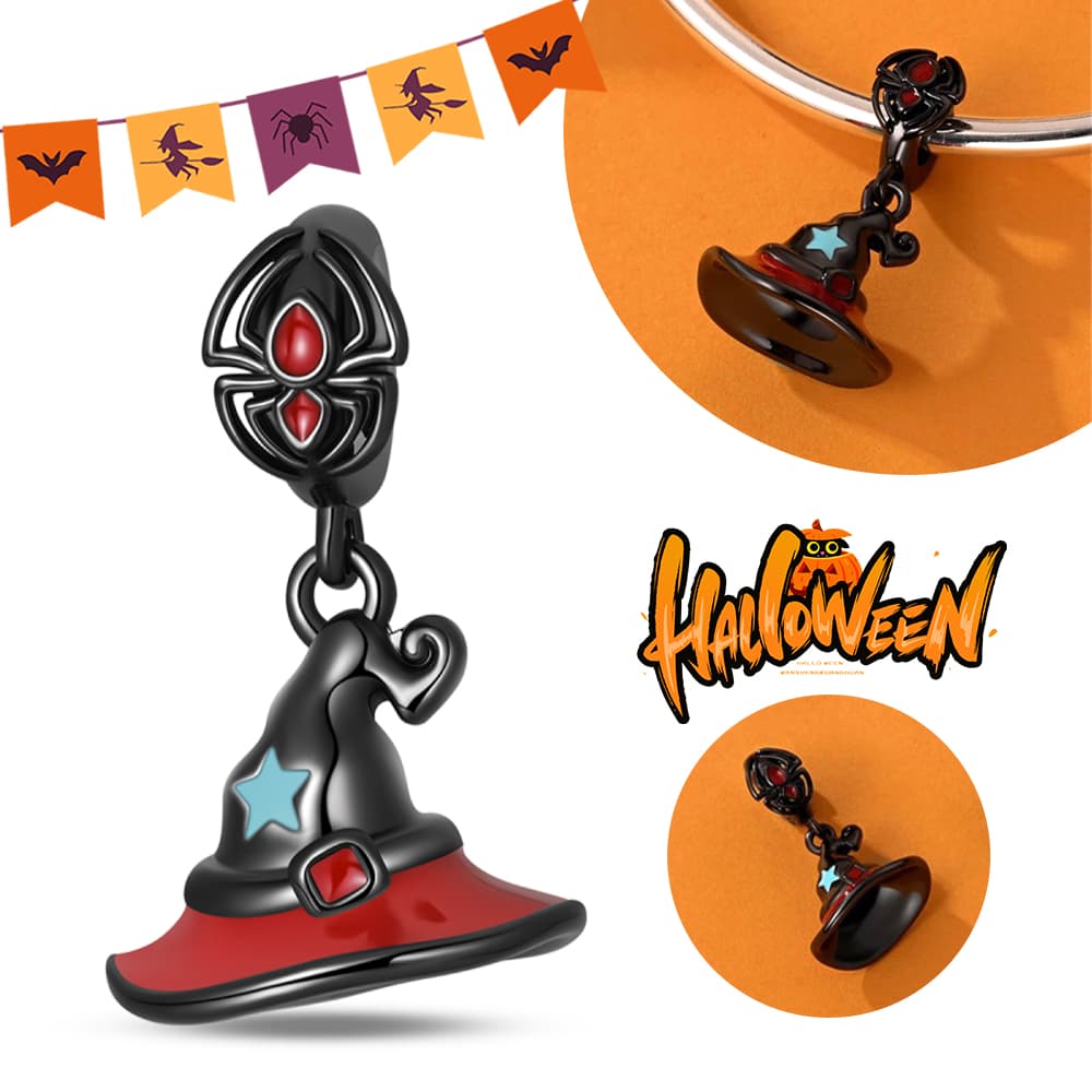 Halloween Party Copper Luminous Skeleton Coffin Pendant Beads Fit Charms Bracelet For Jewelry Making Women Gifts