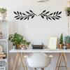 2Pcs Metal Wall Art Leaf Branch Decor Olive Tree Leaves Wall Sculpture for Living Room/Home Decoration