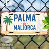 D dur Jeden kus D Tištěný Vintage Značka Dekorativní Deska a Ozdoba s Scénou z Palmy Mallorca