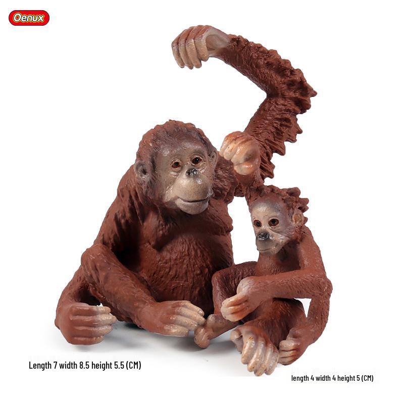 Cross-Border Children's Cognitive Animal Model: Gorilla, Monkey, Ape Toy Ornament