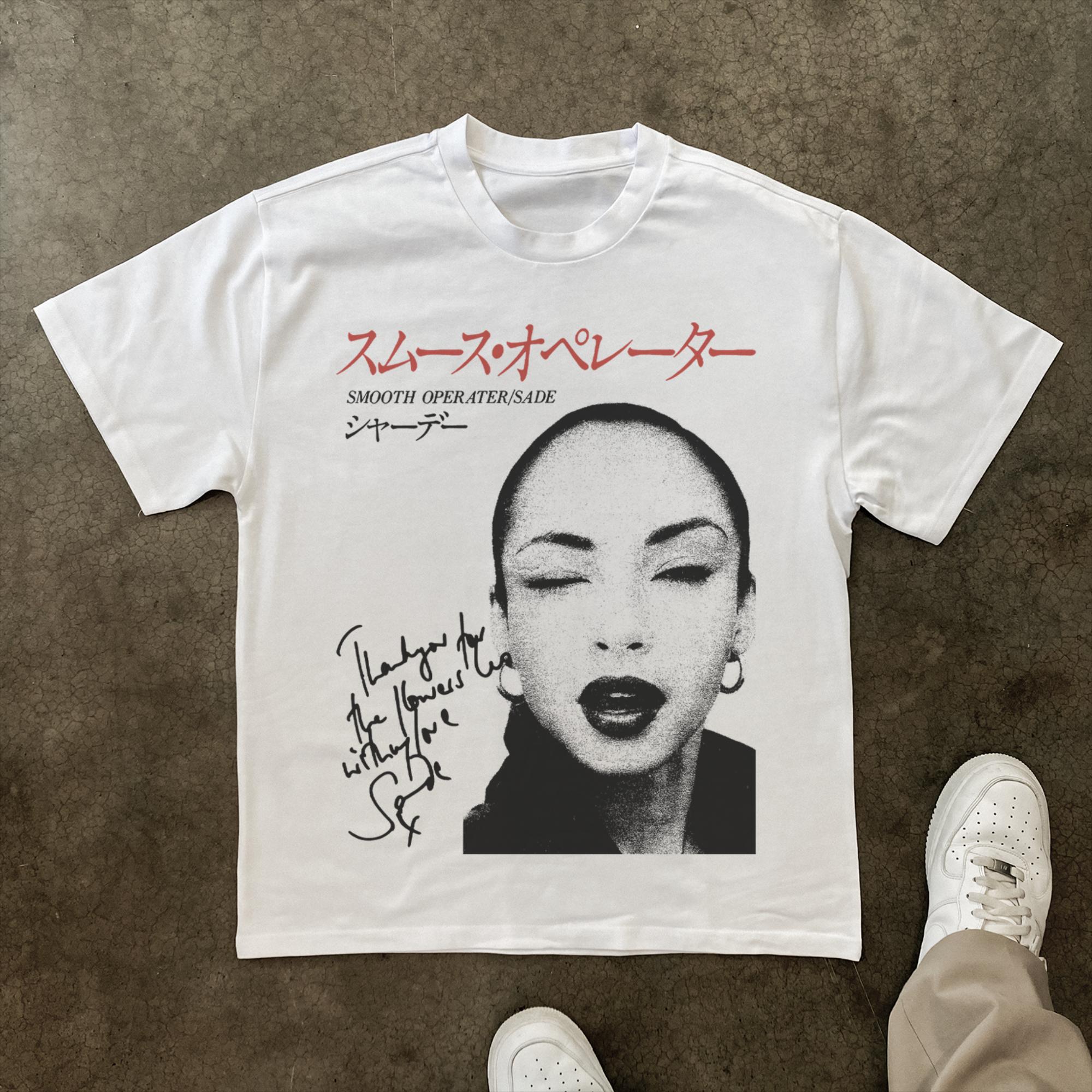 

Sade Smooth Operator T-Shirt Men Women Retro 90s R&B Music Graphic Cotton Short Sleeve Tee S разноцветный