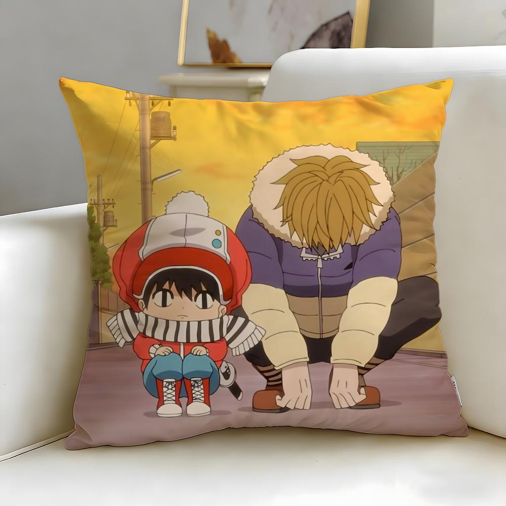 popular anime Kotaro Lives Alone Cushion Cover Soft EasyWash Pillow Case Versatile for Couch Bed Travel and Office
