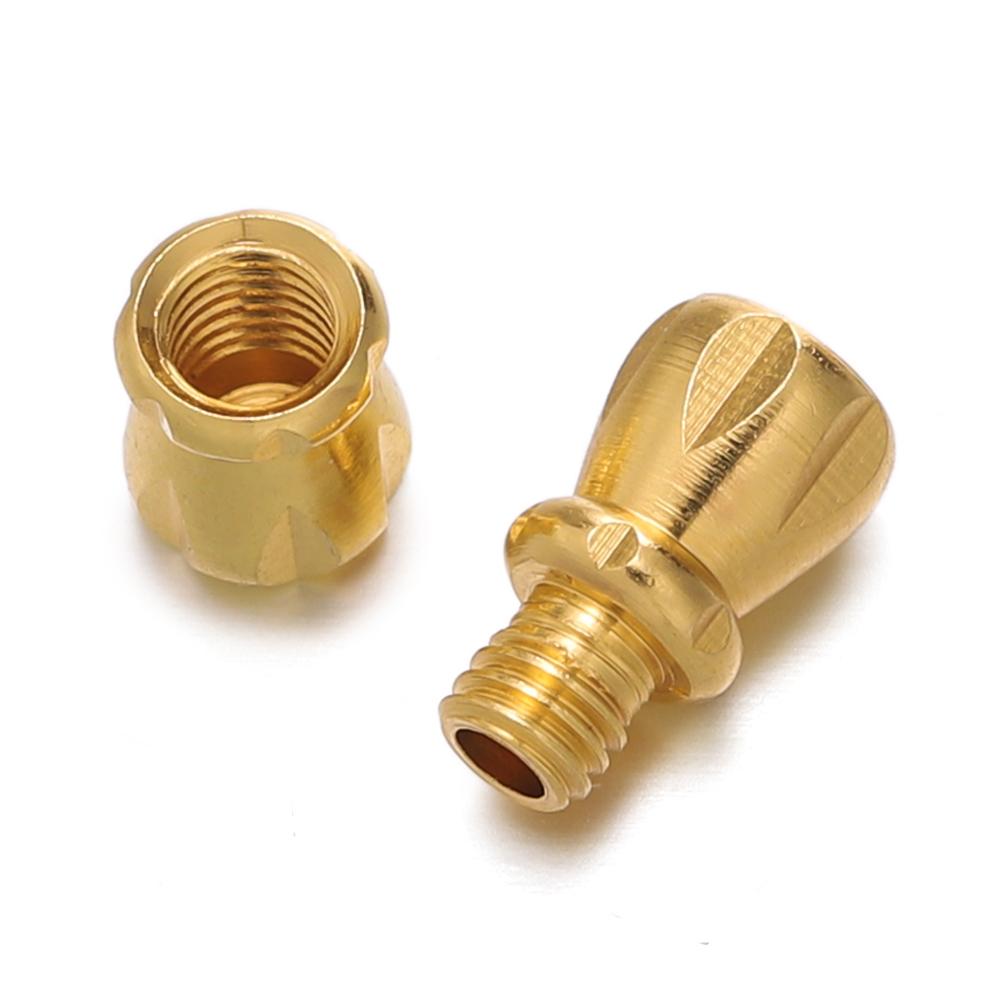 5Pcs/Lot 4.5x11mm Necklace Buckle Spiral Twist Lock Ring Connectors Clasps End Cap for DIY Jewelry Making Accessories
