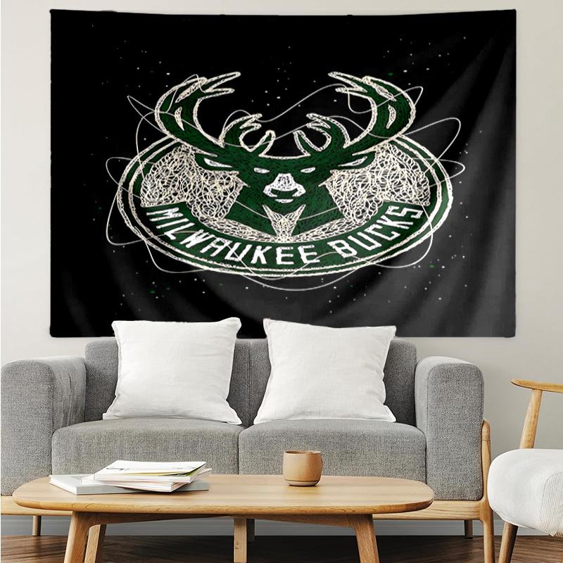 Bucks Team Logo Quick-Dry Tapestry Hanging for Bedroom,Livingroom, Playroom,Decor Art Room Wall Tapestry Holiday and Birthday Gifts
