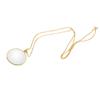 5X Magnifier Monocle Lens Necklace Magnifying Glass Loupe (Gold)