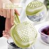 Dual-Layer Drain Basket with Ergonomic Handle Large Capacity BPA Free Multi-Purpose Fruit