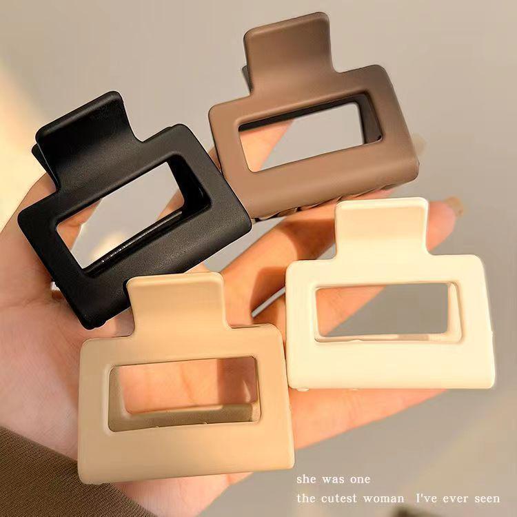 5.5cm Matte Back-of-Head Small Square High Ponytail Shark Clip Hair Accessory