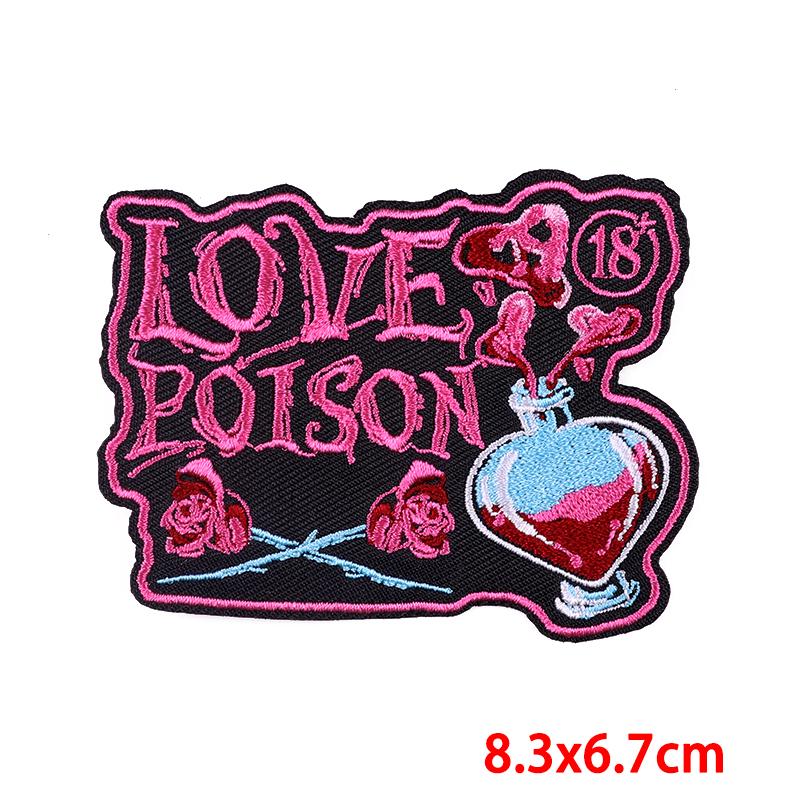 Punk /Horror Movies Embroidered Patches Iron On Patches For Clothing Dinosaur Patch Jackets Jeans Sew Embroidery Stickers Diy 