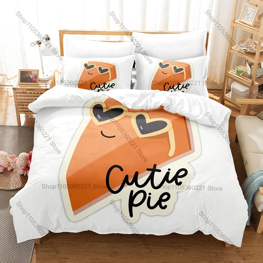 Cool Cutie Pie Bedding Set Includes Duvet Cover 2 Pillowcases Sweet Romantic Thai BL Series Character Bedroom Decor For Drama Lo