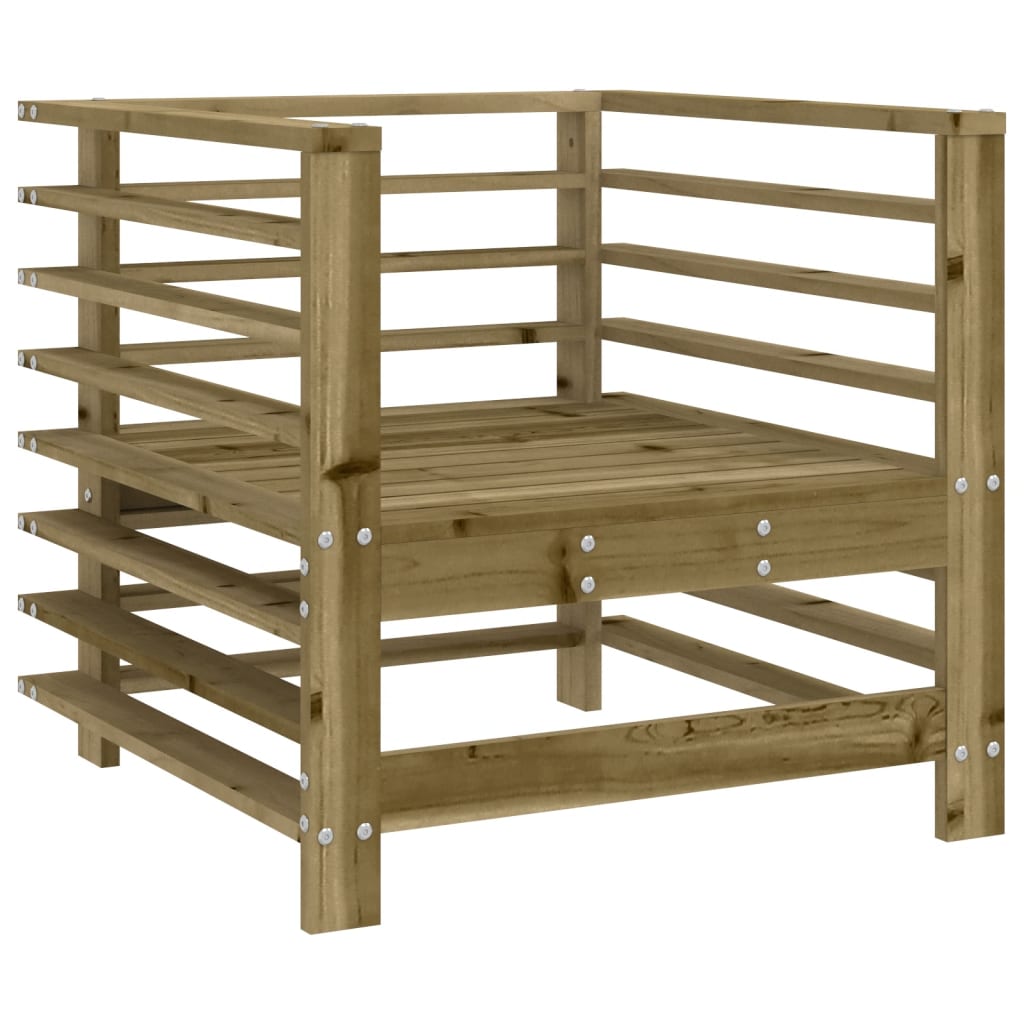 Garden Chairs with Cushions 2 Pcs Pressure Treated Pine Wood