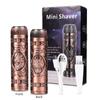 Electric Beard Shaver USB Charging Portable Hair Trimmer Clippers Professional Barber Accessories Waterproof Men's Razors Machine  Dragon Pattern