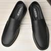 Fashion Genuine Leather Mens Shoes New Design Casual Loafers Slip-on Business Dress Shoes Comfortable Driving Footwear Classic Moccasins