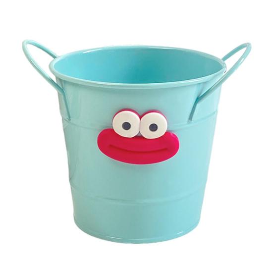 Metal Bucket Pencil Holder Funny Desk Organizer for Office Home Large Capacity Stationery Storage Boxes for Pens Markers Rulers