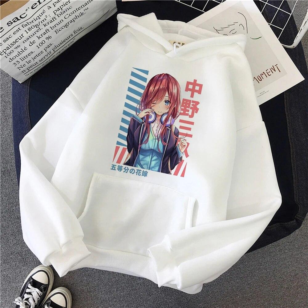 The Quintessential Quintuplets hettegensere dame sweat y2k y2k estetisk 90-talls langermet topp treningsdress dame gotiske klær Unisex