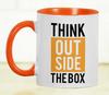 Inkdotpot Think Outside The Box Inspirational Positive Quotes 11Oz Ceramic  Coffee  Mug